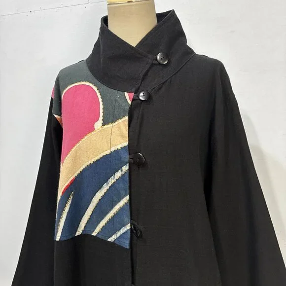 Ryo Sosaku Long Coat XL KIMONO STYLE - Picture 2 of 6